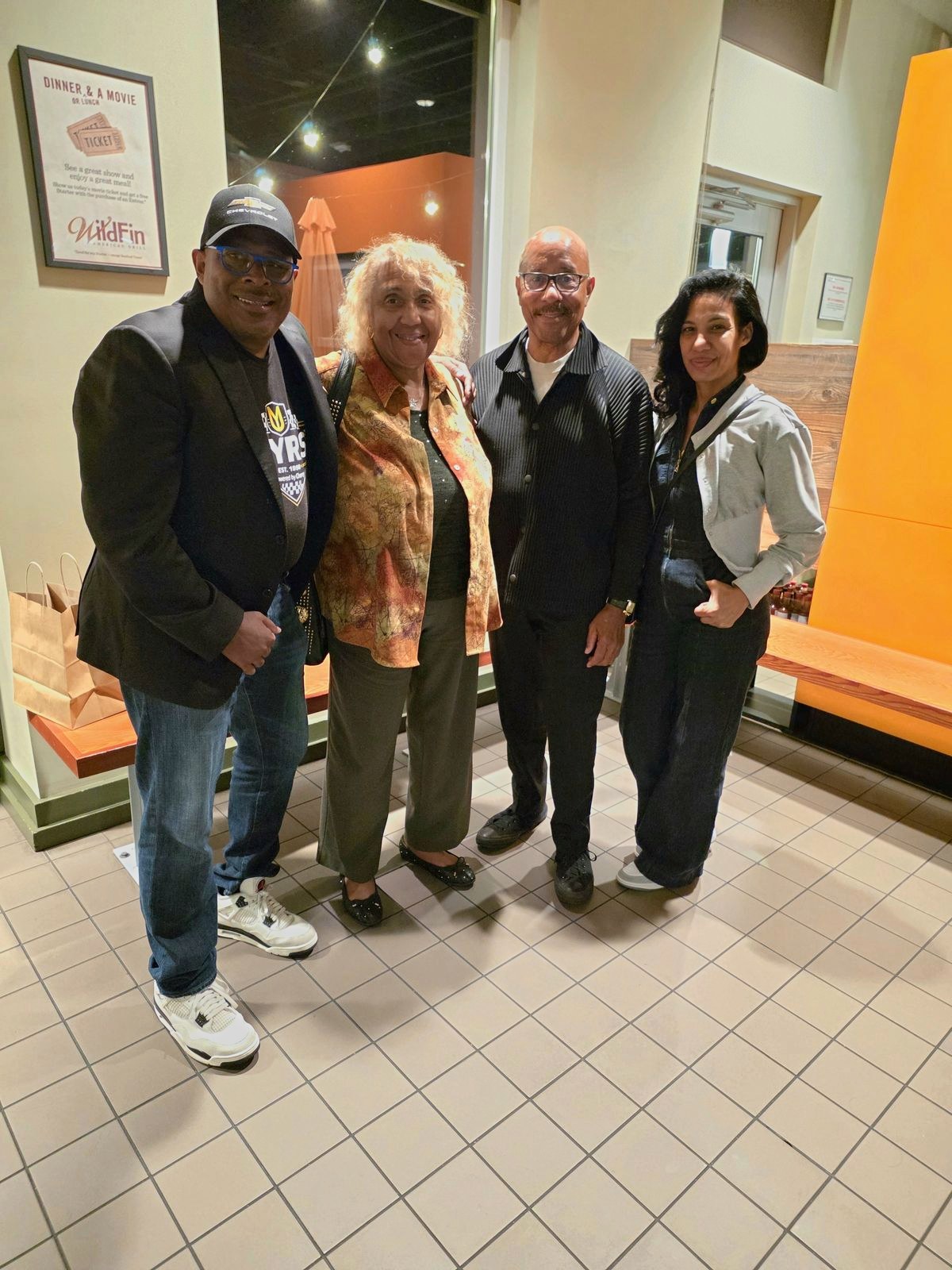 UYRS with guests at the exhibition opening.