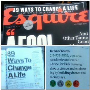 Urban Youth Chosen By Esquire Magazine As One Of The Top Mentoring Organizations In The Country