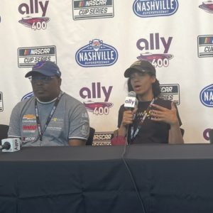 CHEVROLET NCS AT NASHVILLE: Kyle Larson and the Urban Youth Racing School’s Anthony and Michelle Martin, Press Conference Transcript